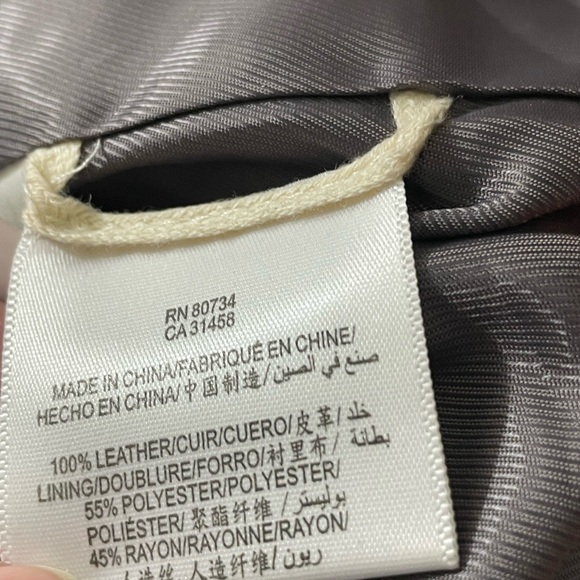 BCBGMAXAZRIA Olive Green Leather Women's Bomber Jacket-Small - Picture 7 of 11